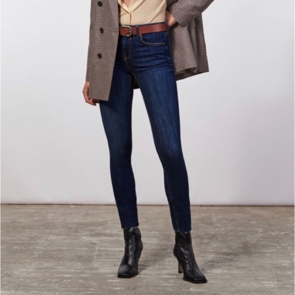 Zara mid rise skinny jeans medium blue size 6 NWT - Picture 1 of 3